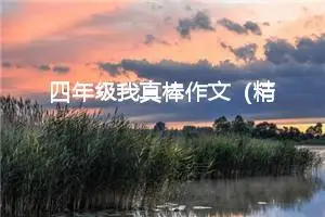 四年级我真棒作文（精选10篇）