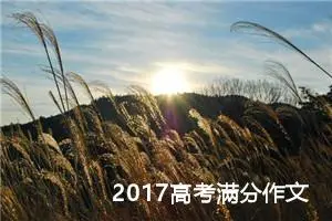 2017高考满分作文：生命是一朵常开不败的花