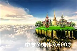 中考亲情作文600字优秀作文