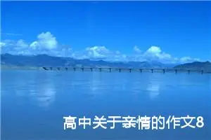 高中关于亲情的作文800字（精选10篇）