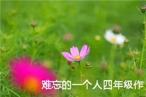 难忘的一个人四年级作文400字（精选10篇）