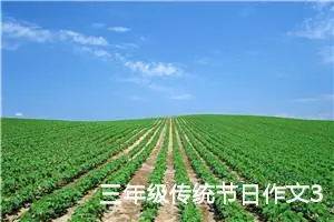 三年级传统节日作文300字左右（精选15篇）