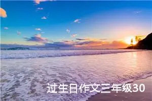 过生日作文三年级300字左右（精选10篇）