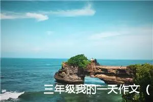 三年级我的一天作文（精选10篇）