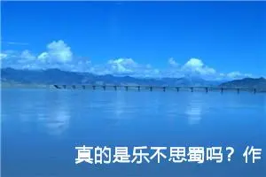 真的是乐不思蜀吗？作文1000字