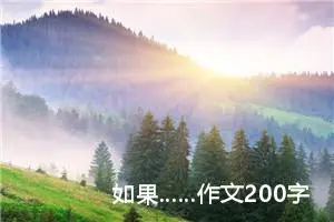 如果……作文200字