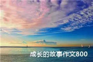 成长的故事作文800字