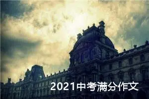 2021中考满分作文：选择