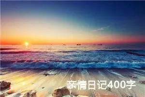 亲情日记400字