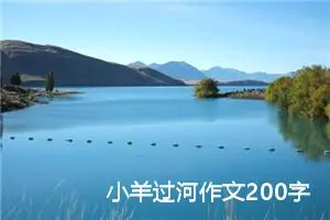 小羊过河作文200字