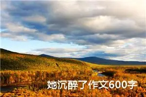 她沉醉了作文600字