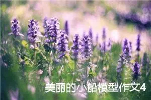 美丽的小船模型作文400字