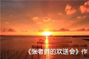 《张老师的欢送会》作文400字