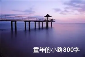 童年的小路800字