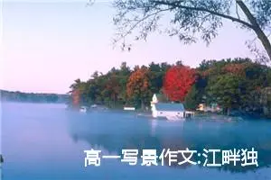 高一写景作文:江畔独步寻花