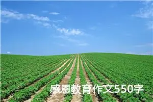 感恩教育作文550字