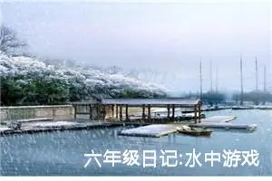 六年级日记:水中游戏