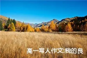 高一写人作文:我的良师益友