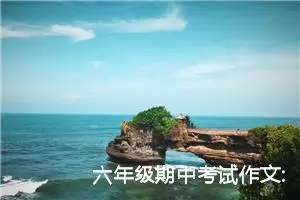 六年级期中考试作文:阿杰