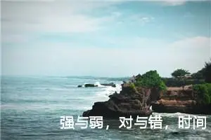 强与弱，对与错，时间会告诉你作文200字