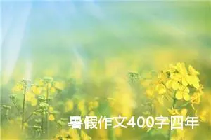 暑假作文400字四年级（精选10篇）