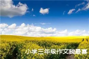 小学三年级作文我最喜欢的季节（精选10篇）