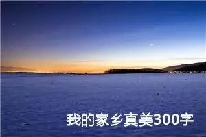 我的家乡真美300字三年级作文（精选10篇）