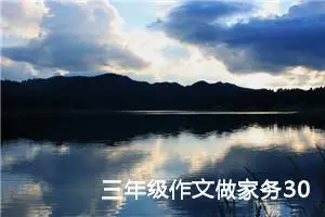 三年级作文做家务300字（精选10篇）