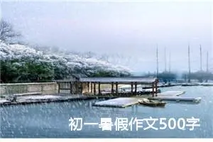 初一暑假作文500字左右（10篇）