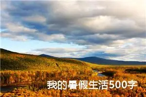 我的暑假生活500字作文五年级（精选10篇）