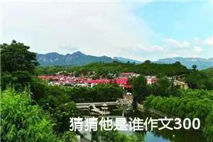 猜猜他是谁作文300字小学三年级（通用10篇）