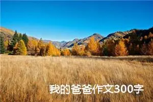 我的爸爸作文300字小学三年级（通用10篇）