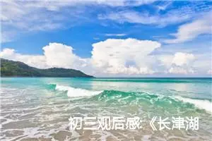 初三观后感:《长津湖之水门桥》观后感二十五