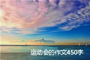 运动会的作文450字