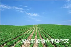 成长的烦恼六年级作文600字