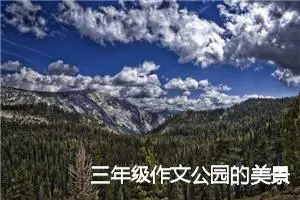 三年级作文公园的美景