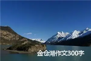 金仓湖作文300字