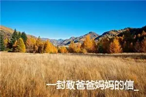 一封致爸爸妈妈的信_作文550字_小学写信作文